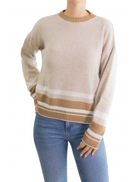 Maglioncino con bordi colorati